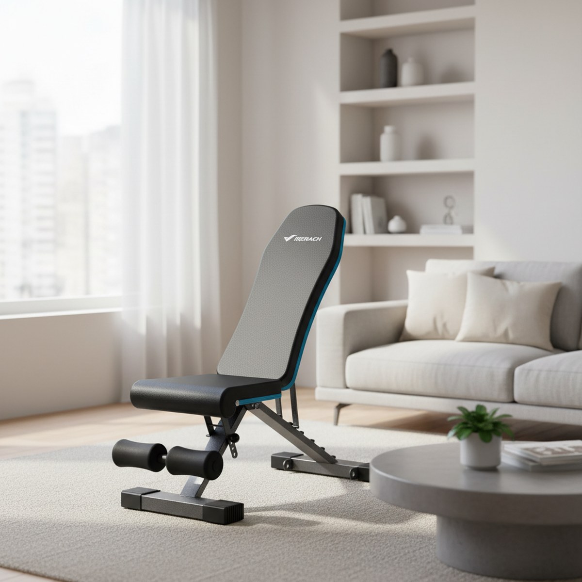 Home Gym Weight Bench - Verstelbare Opvouwbare Gewichtsbank voor Thuisgym, 990lb