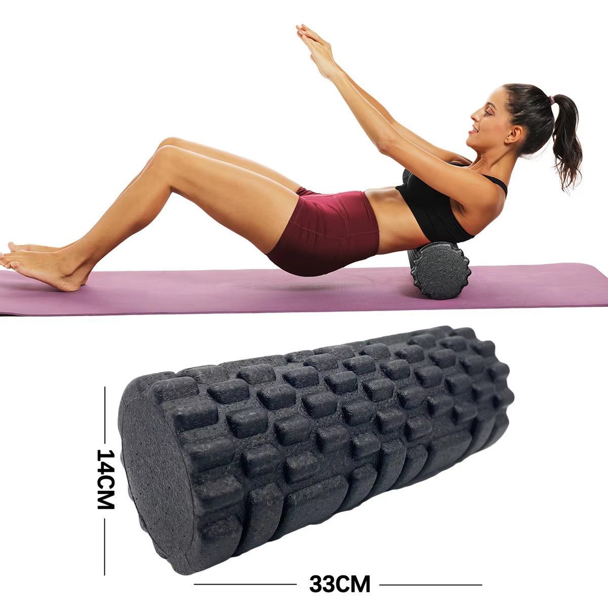 Home Gym Yoga - 30/33 cm Fitness Foam Roller Yoga