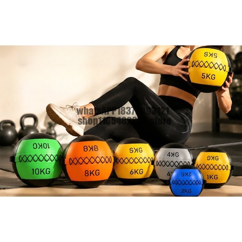 Medicine Ball Slam - Zachte medicijnbal, fysieke fitnesstraining, wandbal, grondslam,