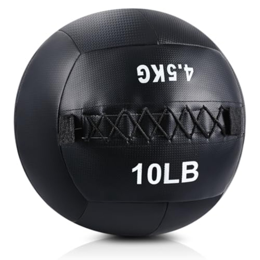 Medicine Ball Slam - Zachte wandmedicinbal voor fitnessoefeningen: rubberen zwarte