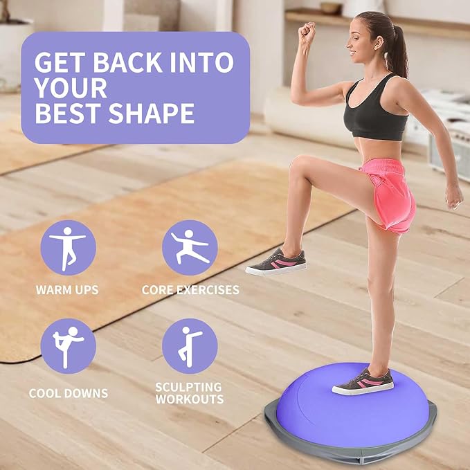 70cm Bosu Balansbal, Anti-Slip - Home Gym Yoga recensie en prijs