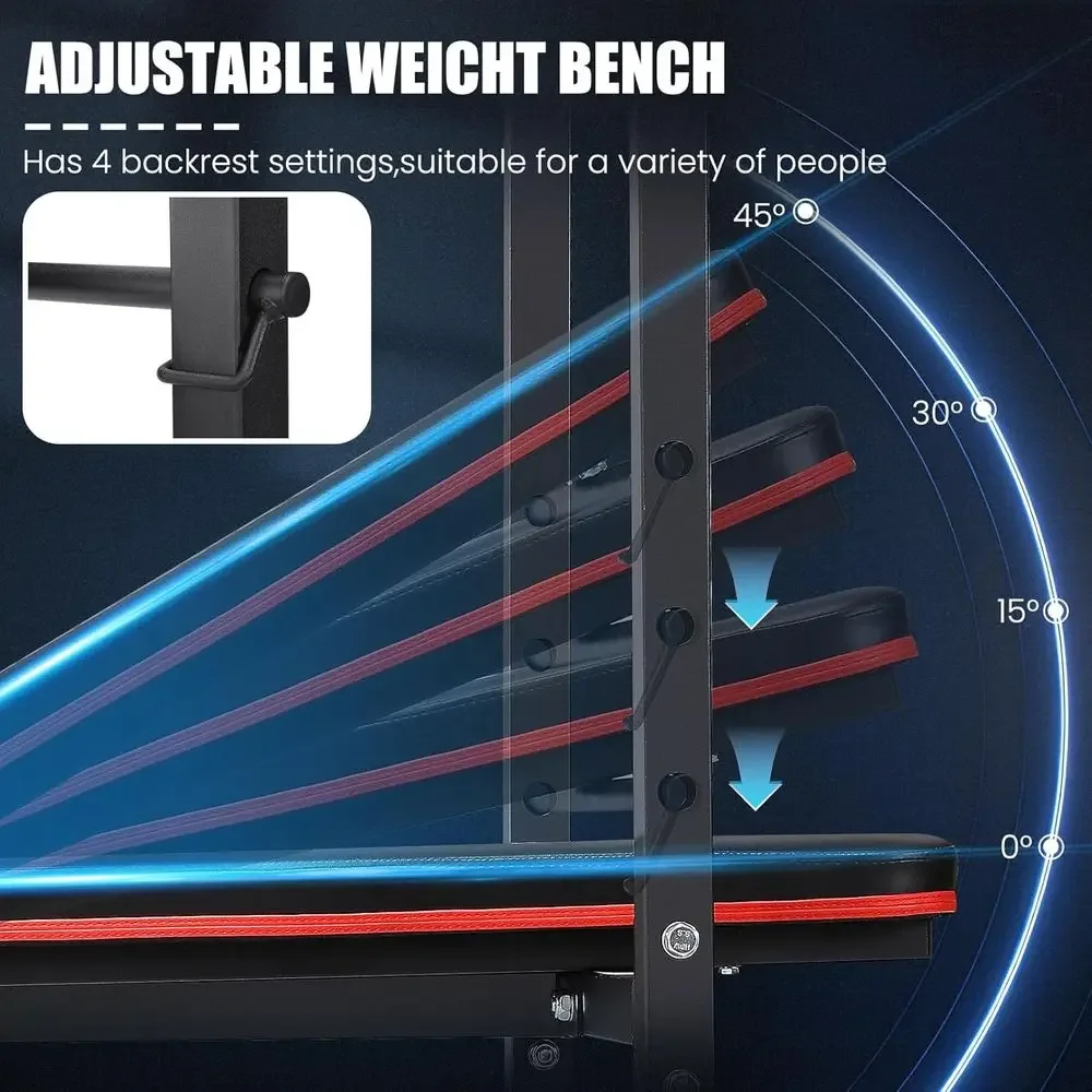 8-in-1 verstelbare gewichtsban - Home Gym Weight Bench recensie en prijs