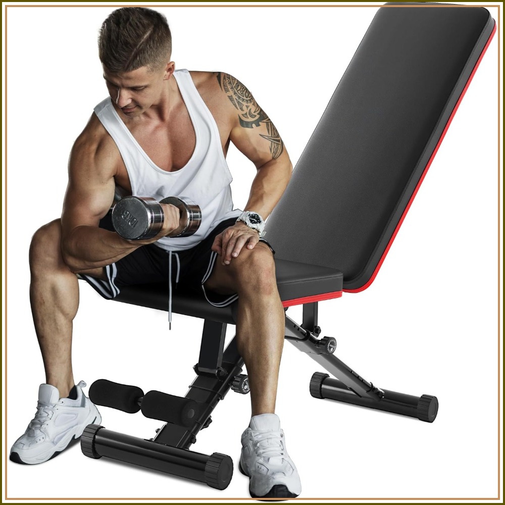 Verstelbare gewichtsbank voor  - Home Gym Weight Bench recensie en prijs