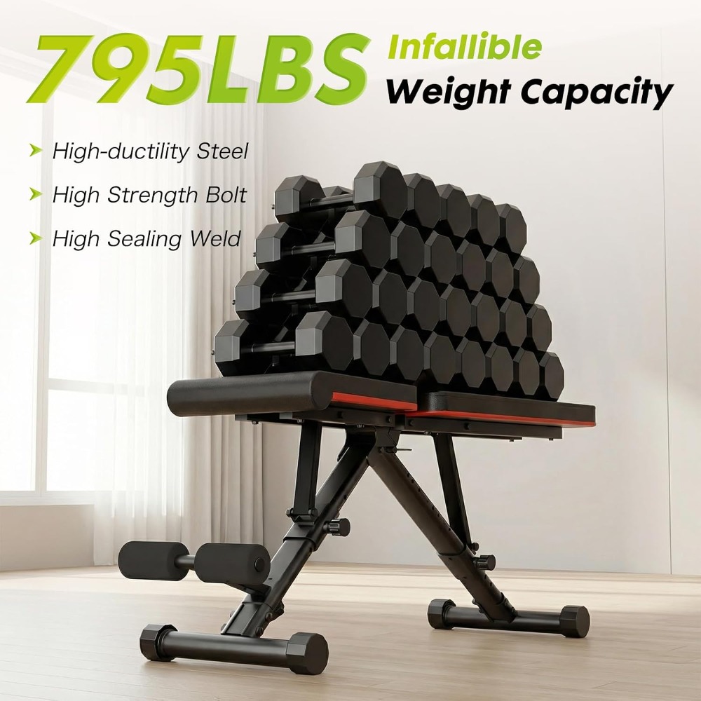 Verstelbare gewichtsbank voor  - Home Gym Weight Bench recensie en prijs