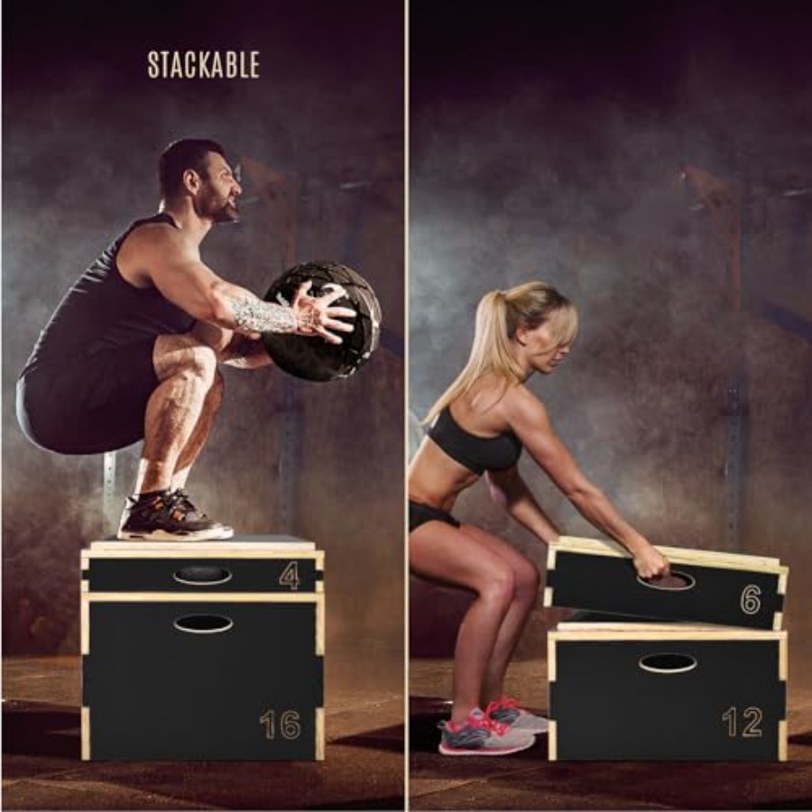 3-in-1 houten plyobox voor spr - Home Gym In A Box recensie en prijs
