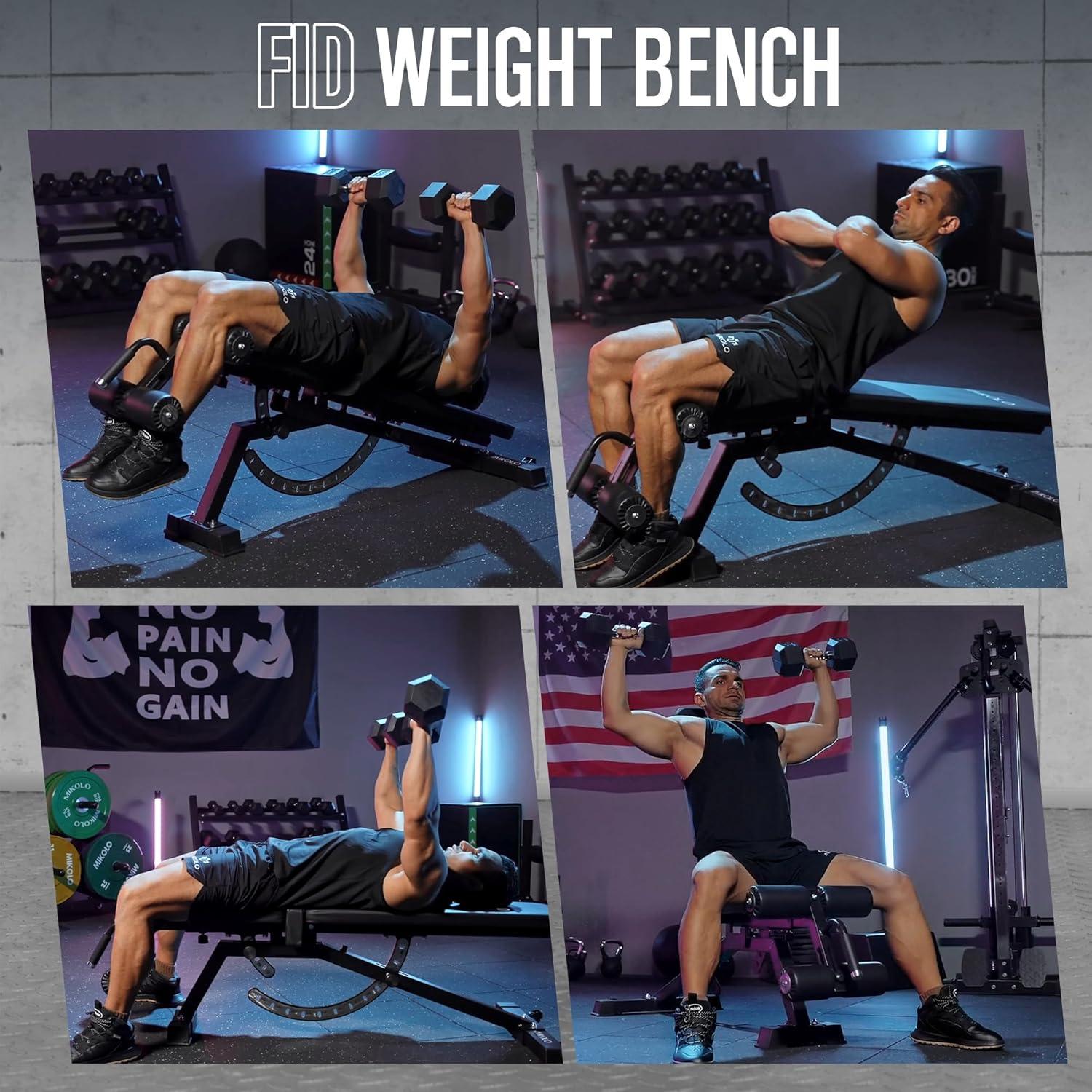 Homegym Gewichtsbank - Staal,  - Home Gym Weight Bench recensie en prijs