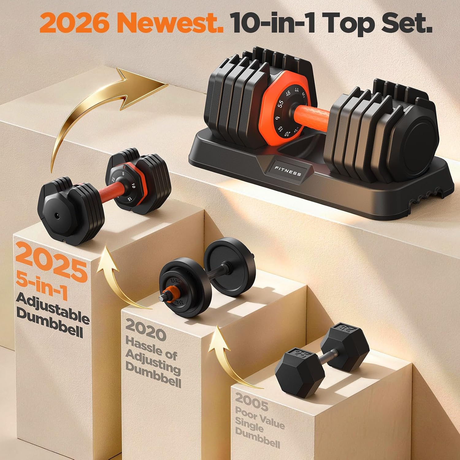Verstelbare Dumbbell Set 5-in- - Home Gym In A Box recensie en prijs