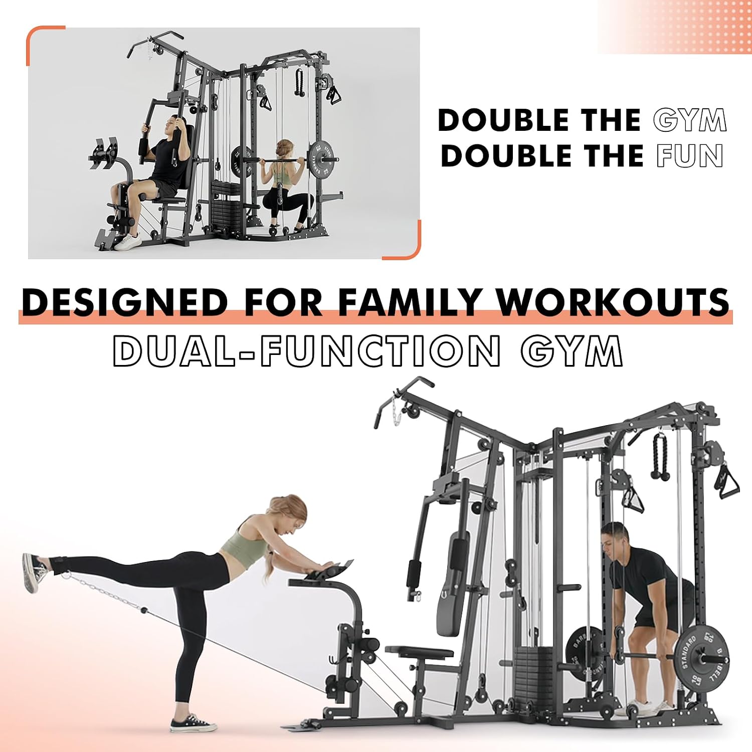 Dual-Station SmithΔ Machine Po - Home Gym With Smith Machine recensie en prijs