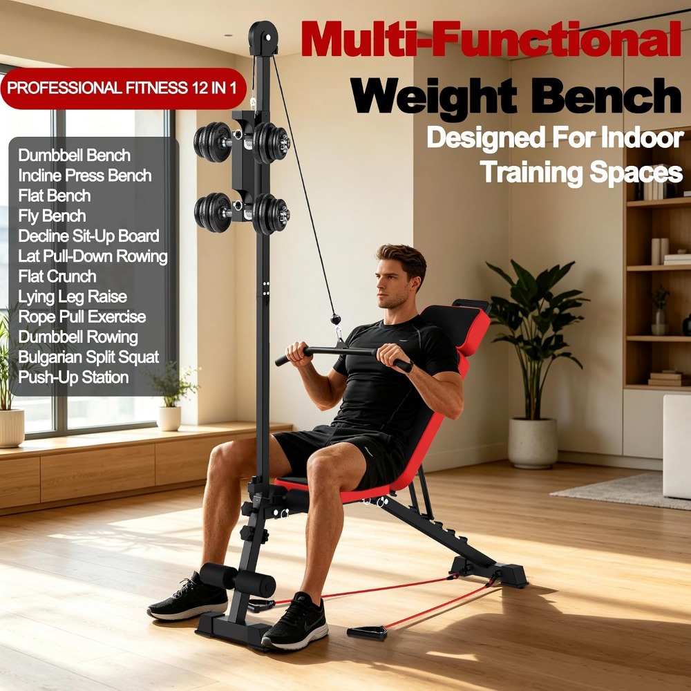 Multifunctionele gewichtsbank  - Home Gym Weight Bench recensie en prijs