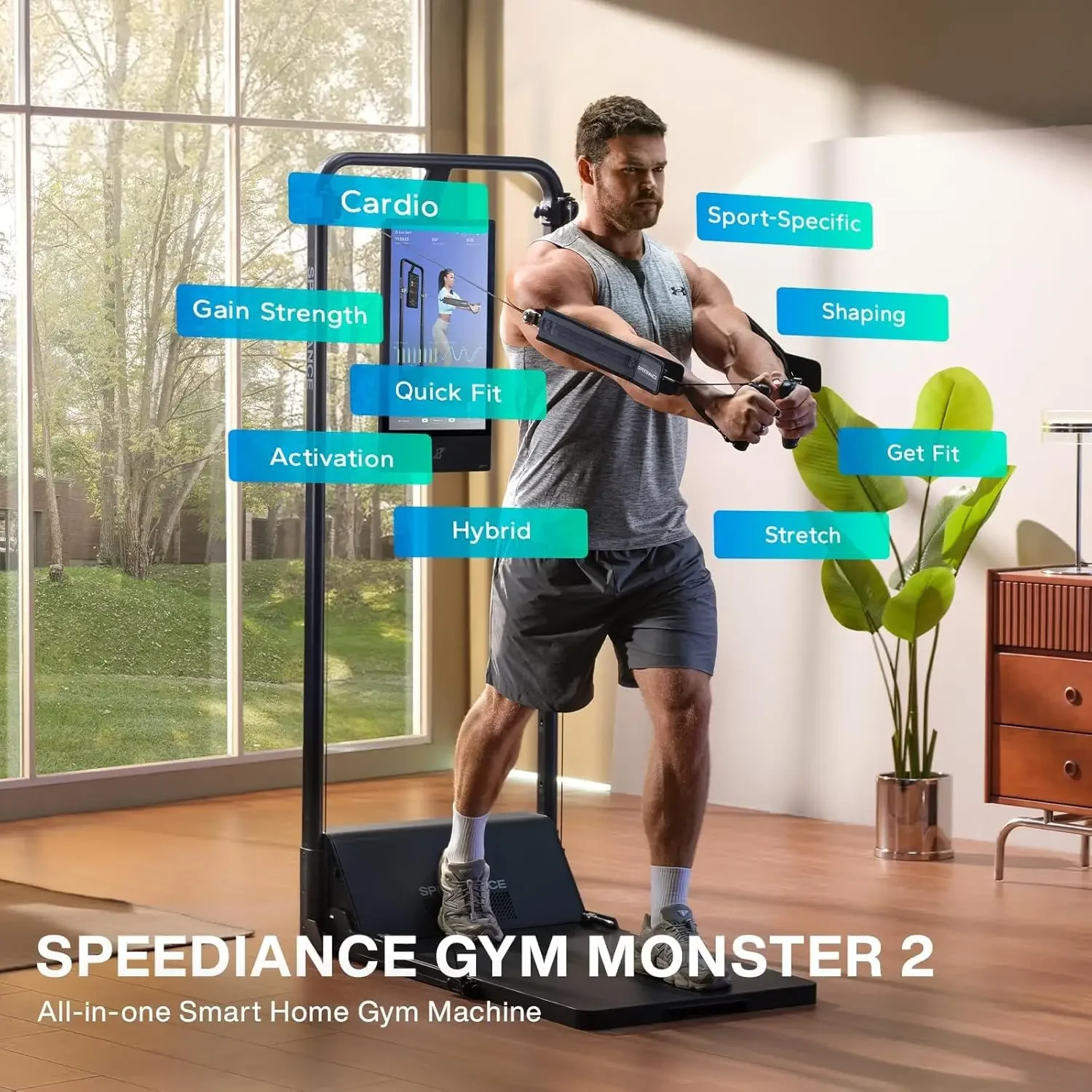 Gym Monster 2 Smart Home Gym A - Home Gym With Smith Machine recensie en prijs