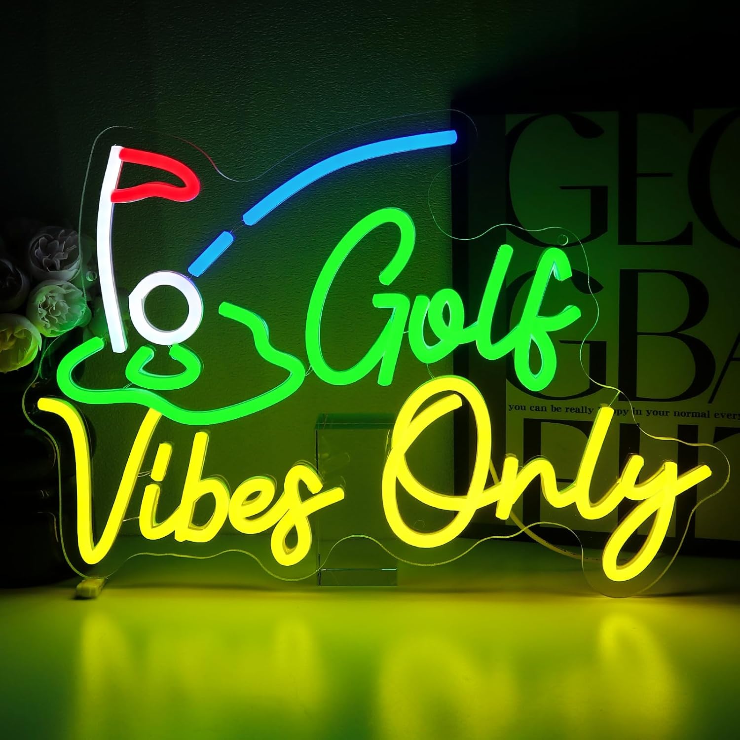 Golf Vibes Only Neon Sign – US - Home Gym Vibes recensie en prijs