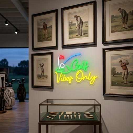 Golf Vibes Only Neon Sign – US - Home Gym Vibes recensie en prijs