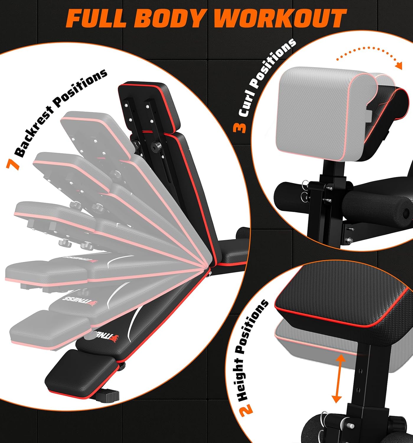 Opvouwbare halterbank voor thu - Home Gym Weight Bench recensie en prijs